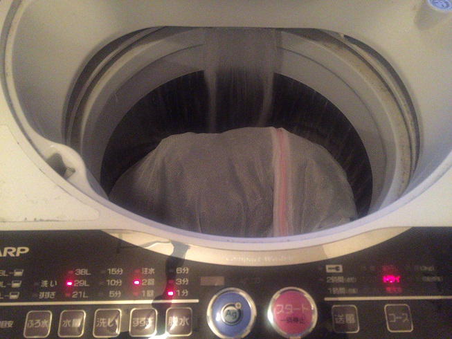 洗濯機の水が流れてきた